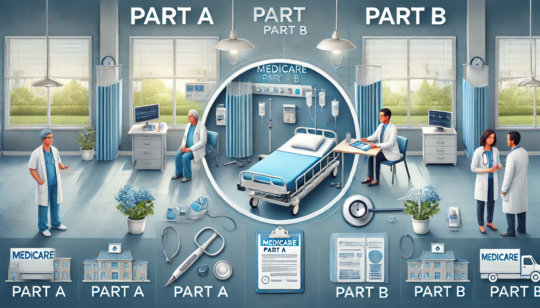 Medicare Part AとPart Bの違いとカバー範囲